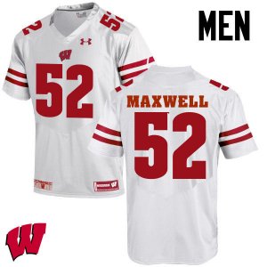 Men's Wisconsin Badgers NCAA #52 Jacob Maxwell White Authentic Under Armour Stitched College Football Jersey IY31A87CI